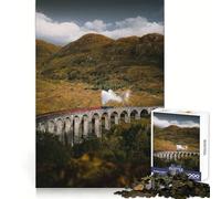Puzzle de 1000 pièces Vieux Train sur Un Pont pour Adolescents Un Cadeau élégant, idéal pour se ressourcer et Passer des Moments de sérénité (50x75cm)