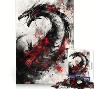 Puzzle de 1000 pièces Viking Dragon Nidhogg pour Adolescents, 50x75cm, idéal pour Un entraînement Intelligent et Une évasion reposante Découpe Impeccable Surprise de Noël