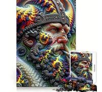 Puzzle de 1000 pièces Viking King Cosmic Reverie pour Adolescents Stratégie, réflexion, sérénité, évasion, découpe Nette, idéal pour Un Noël Plein de Douceur (50x75cm)
