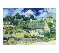 puzzle de 1000 pièces - Vincent Van Gogh : Chaumières à Cordeville, 1890