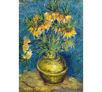 puzzle de 1000 pièces - Vincent Van Gogh : Papillons impériaux nacrés dans un vase de cuivre, 1887