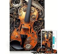 Puzzle de 1000 pièces Violon Musical pour Adultes, Jeu cérébral Relaxant, Cadeau de qualité supérieure (38x26cm)