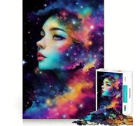 Puzzle de 1000 pièces Visage de nébuleuse, Femme Charmante pour Adolescents, Jeu de logique et d'adresse, à Partager, décoration Murale (50x75cm)