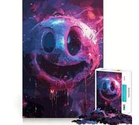 Puzzle de 1000 pièces Visage Fou Souriant coloré pour Adolescents, Jeu de logique, léger et Relaxant, découpe précise, Cadeau Classique 38x26cm