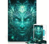 Puzzle de 1000 pièces Visage Mystique pour Adultes Développe la mémoire Moments de Paix Design Assemblage Cadeau de qualité supérieure (38x52cm)