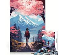 Puzzle de 1000 pièces Vision du Mont Fuji pour Adultes Puzzle Stimulant la réflexion et la Pleine Conscience Idée Cadeau de Noël idéale (50x75cm)