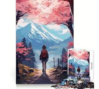 Puzzle de 1000 pièces Vision du Mont Fuji pour Adultes Stimulation cérébrale, détente et Assemblage Solide (38x26cm)