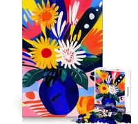 Puzzle de 1000 pièces Vision fauviste éclatante de tournesols pour Adolescents, entraînement de la mémoire, évasion paisible, découpe Impeccable, Cadeau d'hiver (50x75cm)