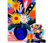Puzzle de 1000 pièces Vision fauviste éclatante de tournesols pour Adolescents Un Jeu Amusant et ressourçant,sans espaces,idéal pour Une activité familiale Amusante en soirée (50x75cm)