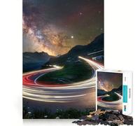 Puzzle de 1000 pièces Vitesse de la lumière pour Adultes, Jeu Intelligent et Amusant à réaliser en intérieur, découpe Lisse, Cadeau du Père Noël 38x52cm