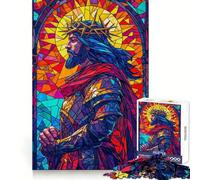 Puzzle de 1000 pièces Vitraux sacrés pour Adultes, pour développer sa mémoire et se détendre en Toute tranquillité, Un Puzzle d'art à Assembler (50x75cm)