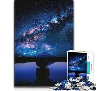 Puzzle de 1000 pièces Voie lactée Contemplation Décoration d'intérieur Cadeau de Noël Secret pour Les 14 Ans et Plus Jeu de Puzzle 38x26cm