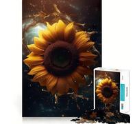 Puzzle de 1000 pièces Voie lactée et Galaxie Tournesol pour Adolescents Jeu de logique mentale Loisirs Bordure Fine Cadeau spécial 38x26cm