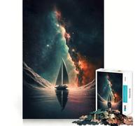Puzzle de 1000 pièces Voile Spatiale 50x75cm Idéal pour Les Adolescents Développe Leur Cerveau et Passe-Temps Cadeau attentionné et précis
