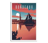 Puzzle de 1000 pièces, voilier de Bordeaux, France. Puzzle en Papier de 1000 pièces, Jouet éducatif pour Adultes et Enfants, Jeu de détente Familial, 52 x 38 cm.