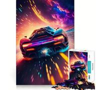 Puzzle de 1000 pièces Voiture de Course Spatiale pour Adultes, Jeu de logique mentale, Moment de détente, découpe Ferme, Cadeau de Noël (50x75cm)