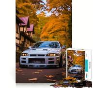 Puzzle de 1000 pièces Voiture de Sport sous Un Ciel étoilé, Un Puzzle Difficile pour Adultes, Un Jeu de logique et de complicité familiale, Une découpe de précision et Une Douce Surprise 38x52cm