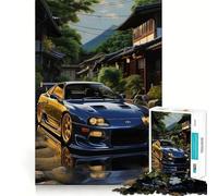 Puzzle de 1000 pièces Voiture de Sport sous Un Ciel étoilé, Un Puzzle Difficile pour Adultes, Un Jeu de logique et de complicité familiale, Une découpe de précision et Une Douce Surprise 38x26cm