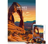 Puzzle de 1000 pièces Voyage à Arches pour Adolescents Un pour développer la dextérité mentale, Jouer en Silence et s’Amuser (50x75cm)