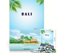 Puzzle de 1000 pièces Voyage à Bali, Indonésie pour Adolescents activité cérébrale, détente, découpe précise, Joli Cadeau (50x75cm)