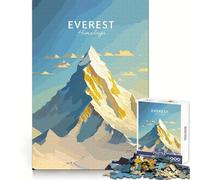 Puzzle de 1000 pièces Voyage à l'Everest pour Adolescents Un Passe-Temps Relaxant et Stimulant pour améliorer sa mémoire, aux Bords Nets, Un Cadeau Unique (50x75cm)