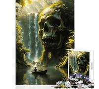 Puzzle de 1000 pièces Voyage au cœur du crâne de la Jungle Décoration intérieure Jouet Cadeau d'anniversaire Jeu éducatif pour développer la motricité Fine et Le Cerveau Dimensions 38x52cm