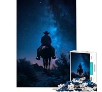 Puzzle de 1000 pièces Voyage Cosmique du Cowboy » Un défi Difficile à relever pour Toute la Famille ! Décoration Murale pour Les Enfants de 14 Ans et Plus (38 x 52 cm)