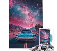 Puzzle de 1000 pièces Voyage étoilé sur la Route pour Adultes découpe de précision liste de souhaits avec Le Père Noël Casse-tête Jeux de société familiaux (38x26cm)