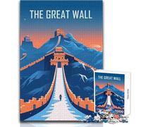 Puzzle de 1000 pièces Voyage Le Long du Mur pour Adultes:Un Jeu éducatif et Amusant, idéal comme Cadeau attentionné pour Toutes Les Occasions Dimensions:50x75cm
