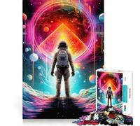 Puzzle de 1000 pièces Voyageur de l'espace et du Temps pour Adolescents, défi cérébral, Jeu d'éveil, activité à la Maison, découpe Nette, Cadeau touchant 38x52cm
