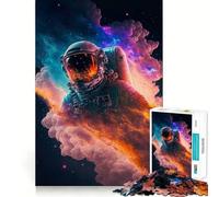 Puzzle de 1000 pièces Voyageur de l'espace pour Adultes et Adolescents, Jeu de réflexion apaisant, Cadeau de Noël idéal 50x75cm