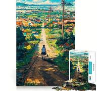 Puzzle de 1000 pièces Walking Home pour Adultes,Jeu de mémoire et de Stimulation cérébrale,Assemblage précis sans espaces,activité apaisante pour Une Pause mentale (50x75cm)
