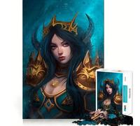 Puzzle de 1000 pièces Warrior Girl,Jeu créatif et Stimulant,Assemblage Solide,sans pièces détachées,activité idéale pour Partager des Moments privilégiés en Famille (38x52cm)