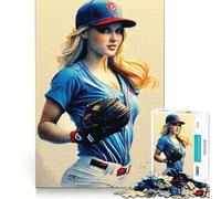 Puzzle de 1000 pièces We Love Baseball pour Adolescents activité ludique et stimulante pour stimuler l’Esprit,découpe de Haute précision,Pause mentale apaisante (38x26cm)