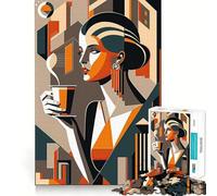 Puzzle de 1000 pièces We Love Coffee Jeu de Concentration cérébrale,découpe Experte,Artisanat Fascinant pour Les Moments de détente (38x26cm)