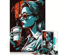 Puzzle de 1000 pièces We Love Coffee pour Adolescents activité ludique et stimulante pour la réflexion,Taille Uniforme,pièces précises,idéale pour se détendre en Groupe à l’intérieur (50x75cm)