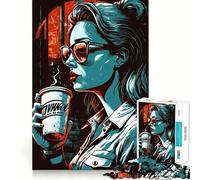 Puzzle de 1000 pièces We Love Coffee pour Adolescents activité ludique et stimulante pour stimuler l’Esprit,découpe de Haute précision,Pause mentale apaisante (38x26cm)