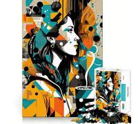 Puzzle de 1000 pièces We Love Coffee Teenagers Jeu de mémoire,Verrouillage sûr,Aucune pièce ne se détache,idéal pour Les Voyages (50x75cm)