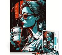 Puzzle de 1000 pièces We Love Coffee Un Jeu de réflexion Amusant et précis pour Passer Le Temps (38x52cm)