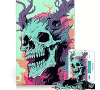 Puzzle de 1000 pièces Wendigo Pastel Vector Art pour Adolescents Activité ludique et stimulante de Haute précision Découpe Pause mentale apaisante (50x75cm)