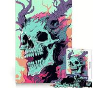 Puzzle de 1000 pièces Wendigo Pastel Vector Art pour Adolescents Pensée Claire, Engagement Doux, Assemblage Ferme, Joli Cadeau (50x75cm)