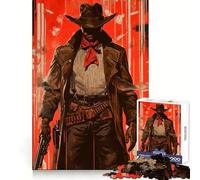 Puzzle de 1000 pièces Western Outlaw pour Adolescents, activité de Loisirs et d'exercice Intelligent, Assemblage sans Couture, Cadeau d'anniversaire (38x26cm)