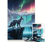 Puzzle de 1000 pièces Whait Wolf Howling Un Jeu de réflexion Stimulant,Un Savoir-Faire d'expert et Un Passe-Temps Fascinant pour Les Moments de détente (50x75cm)