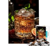 Puzzle de 1000 pièces Whiskey on Ice pour Adolescents Activités ludiques à la Maison Décoration Murale Jeu éducatif Convient aux Personnes de 14 Ans et Plus (38x52cm)