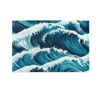 Puzzle de 1000 pièces Whjdpp - Belle image de vagues de l'océan - Puzzles éducatifs intellectuels en bois - Puzzles amusants - Jeu anti-stress