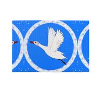 Puzzle de 1000 pièces Whjdpp Flying White Goose - Puzzle éducatif intellectuel en bois - Jeu amusant pour soulager le stress