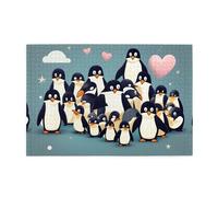 Puzzle de 1000 pièces Whjdpp mignon pingouins image éducative intellectuels en bois Puzzles amusants Jeu anti-stress
