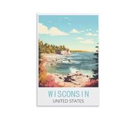 Puzzle de 1000 pièces, Wisconsin, États-Unis, Puzzle de 1000 pièces pour Adolescents et Enfants, Jeu de réflexion, 52 x 38 cm