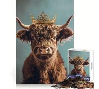 Puzzle de 1000 pièces Yak King Pastel Crown pour Adolescents, idéal pour stimuler la mémoire, Passer d'agréables Moments de détente, et Offrir Un Cadeau de Noël Chic et de qualité (50x75cm)