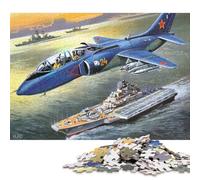 Puzzle de 1000 pièces Yakovlev Yak38 Seconde Guerre Mondiale, Puzzle carré créatif en Papier pour Adultes, Cadeau de Noël, 38 x 26 cm / 1000 pièces